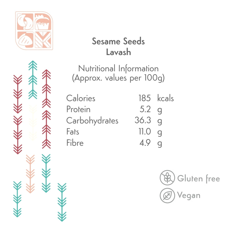 Lavash (Roasted Sesame Seed)