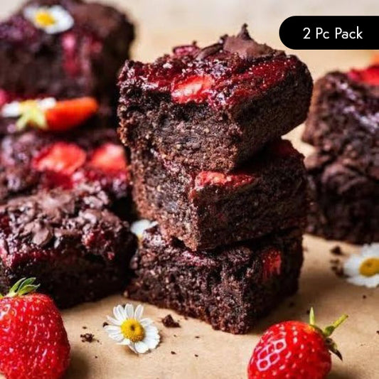 Chocolate Strawberry Brownies