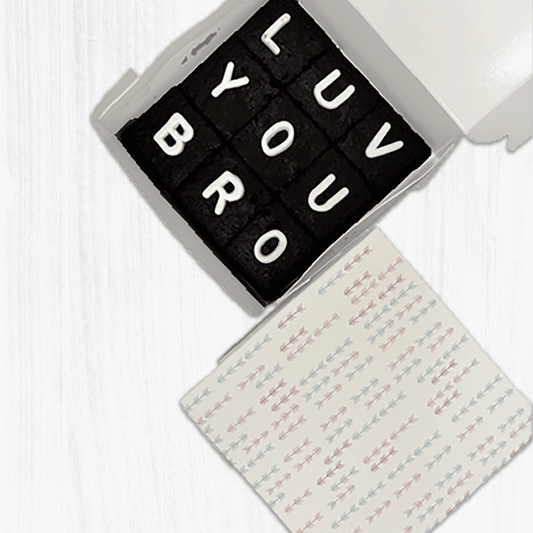 LUV YOU BRO Brownie Box