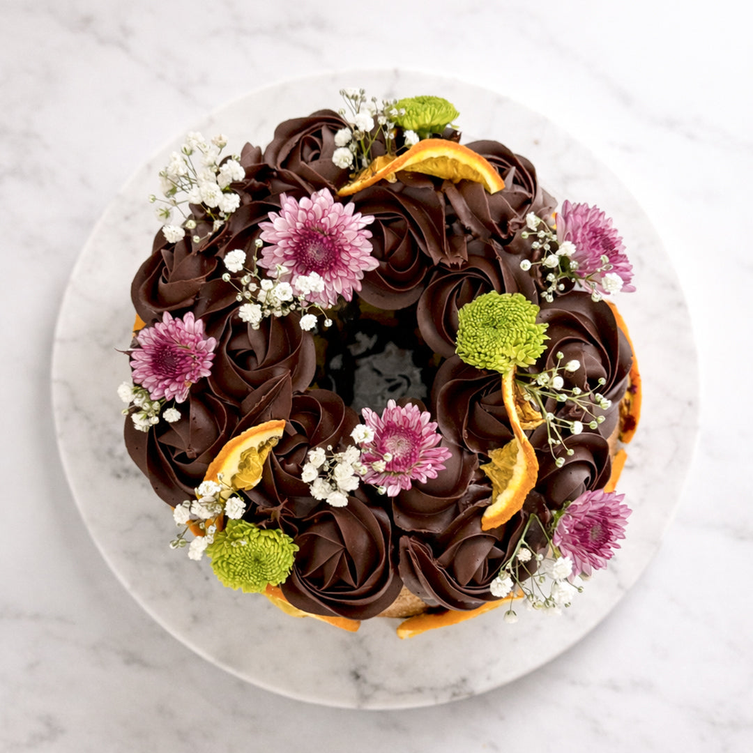 Orange Chocolate Truffle Cake