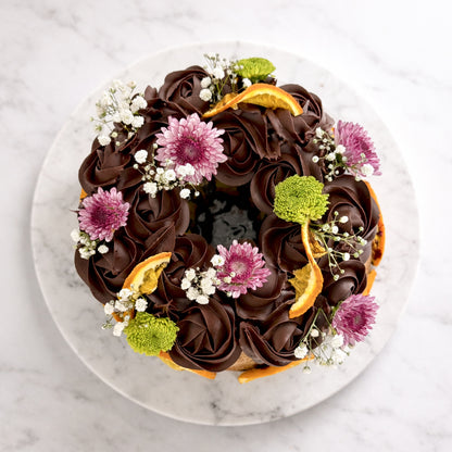 Orange Chocolate Truffle Cake