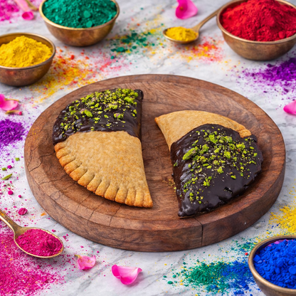 Diabetic Chocolate Gujiyas(Karamele’s Diabetic, Gluten-Free, and Plant-Based Gujiya )