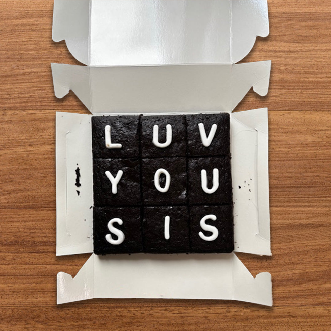 LUV YOU SIS Brownie Box