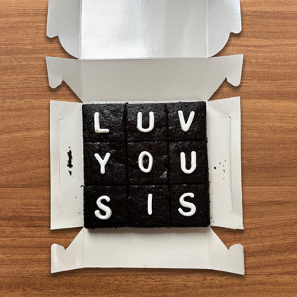 LUV YOU SIS Brownie Box