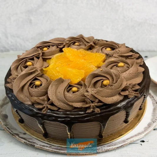 Orange Chocolate Truffle Cake