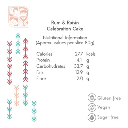 Rum & Raisin Cake (Alcoholic)