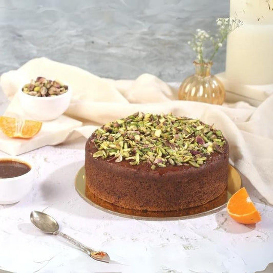 Karamele’s Orange Pistachio Tea Cake with Quinoa flour