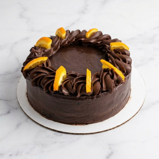 Orange Chocolate Truffle Cake