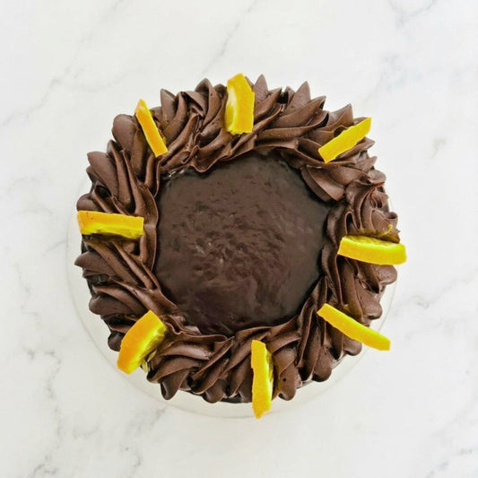 Orange Chocolate Truffle Cake