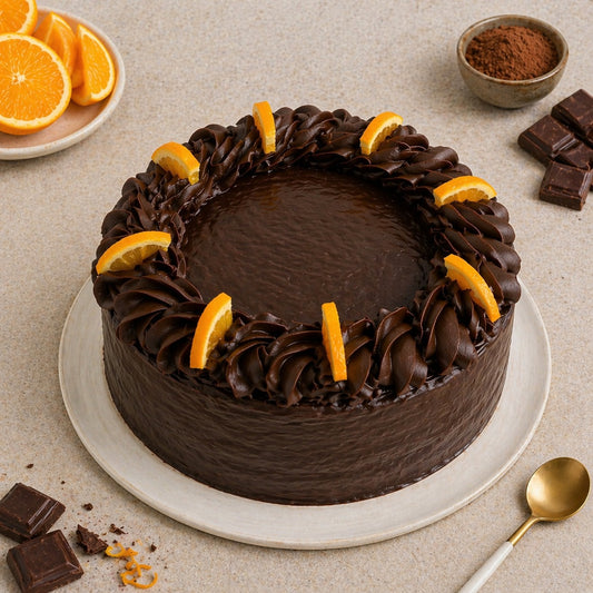 Orange Chocolate Truffle Cake