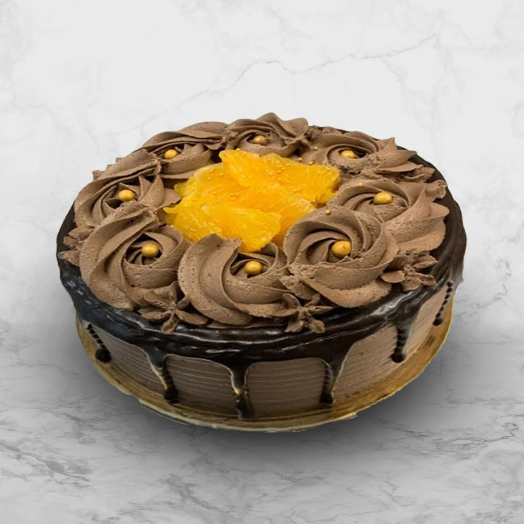 Orange Chocolate Truffle Cake